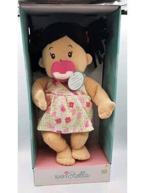 Manhattan Toy Company Baby Stella Girl Doll With Magnectic Pacifier New Open Box
